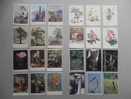 24 Pro Infirmis Spenden Karten Sammlung Lot Schweiz Kunst CH