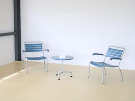 Atelier ALINEA Beistelltisch Ø55cm | Blaugrau | Neuwertig