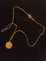 Goldkette Goldanhänger 333 Gold 8ct. Waage Sternzeichen