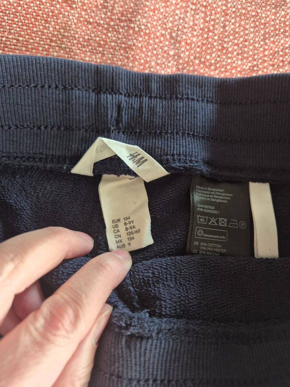 H&M Pantaloni: H&M Shorts, Grösse 134, Dunkelblau. – Usato da Urdorf venduto da Nataschli 1