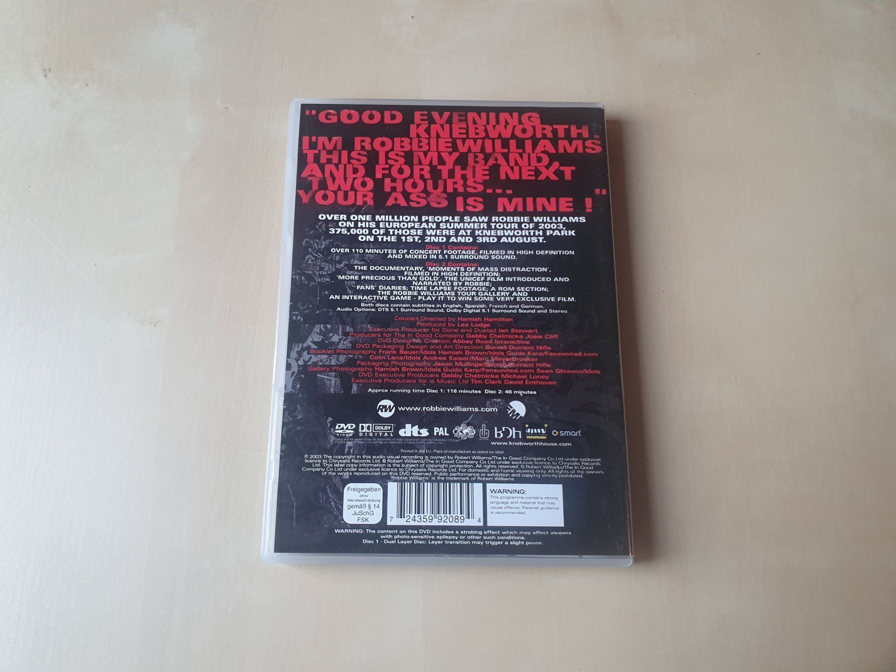 Tutti i DVDs: Robbie Williams what we did last summer – Usato da Stansstad venduto da collectorsshop 1