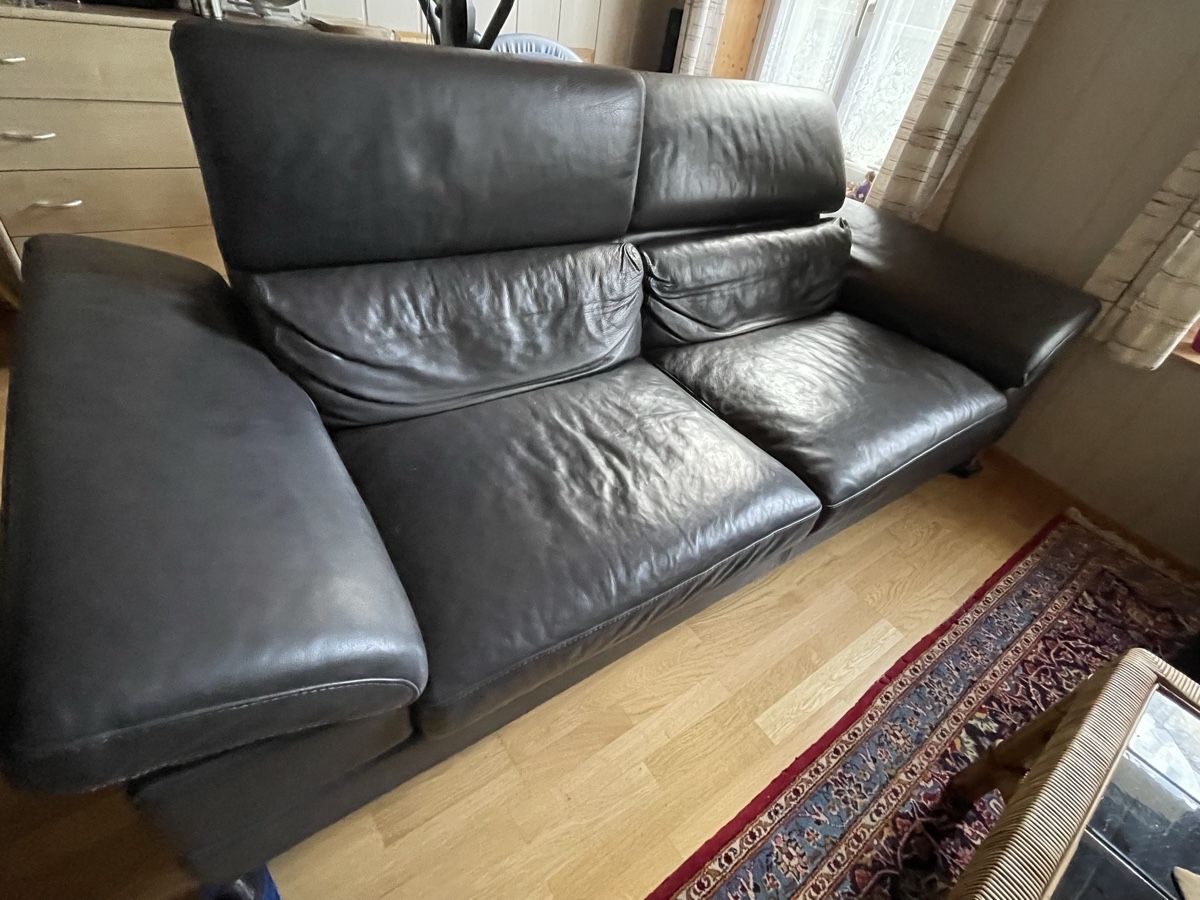 Sofas: Echt Ledersofa, gebraucht – D'occasion à Koppigen par frank_donald 1