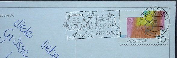 Cartoline postali: LENZBURG – Usato da Jona venduto da philajona 1