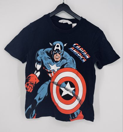 # BOY - T-Shirt ,,Captain America‘‘ Gr. 122/128 - H&M #