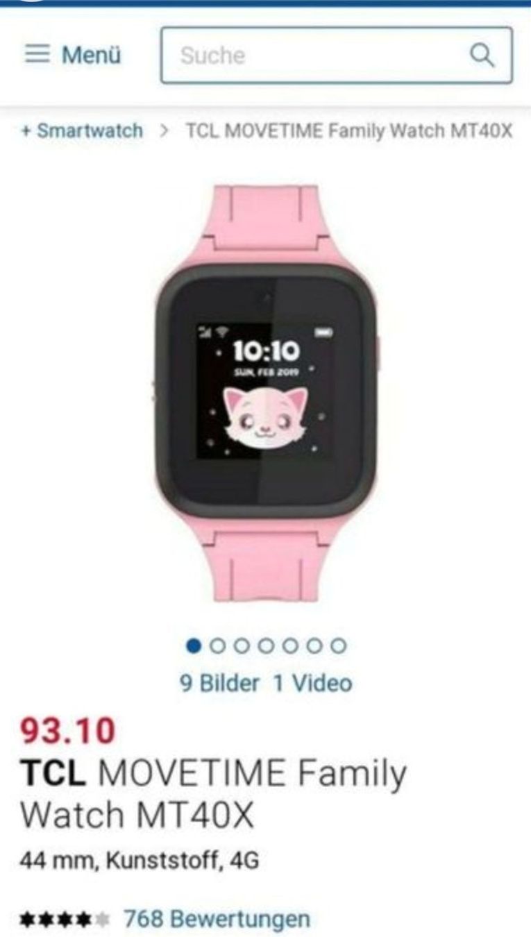 Swatch Smartwatch: Smartwatch TCL MOVETIME Family – Gebraucht aus Solothurn von Electronic.3