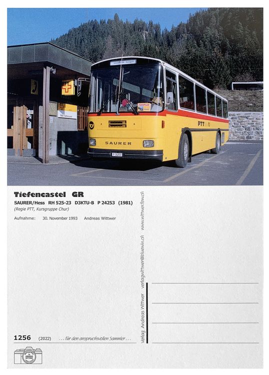 Tiefencastel Albula Graubünden Postbüro Postauto SAURER | Kaufen auf ...