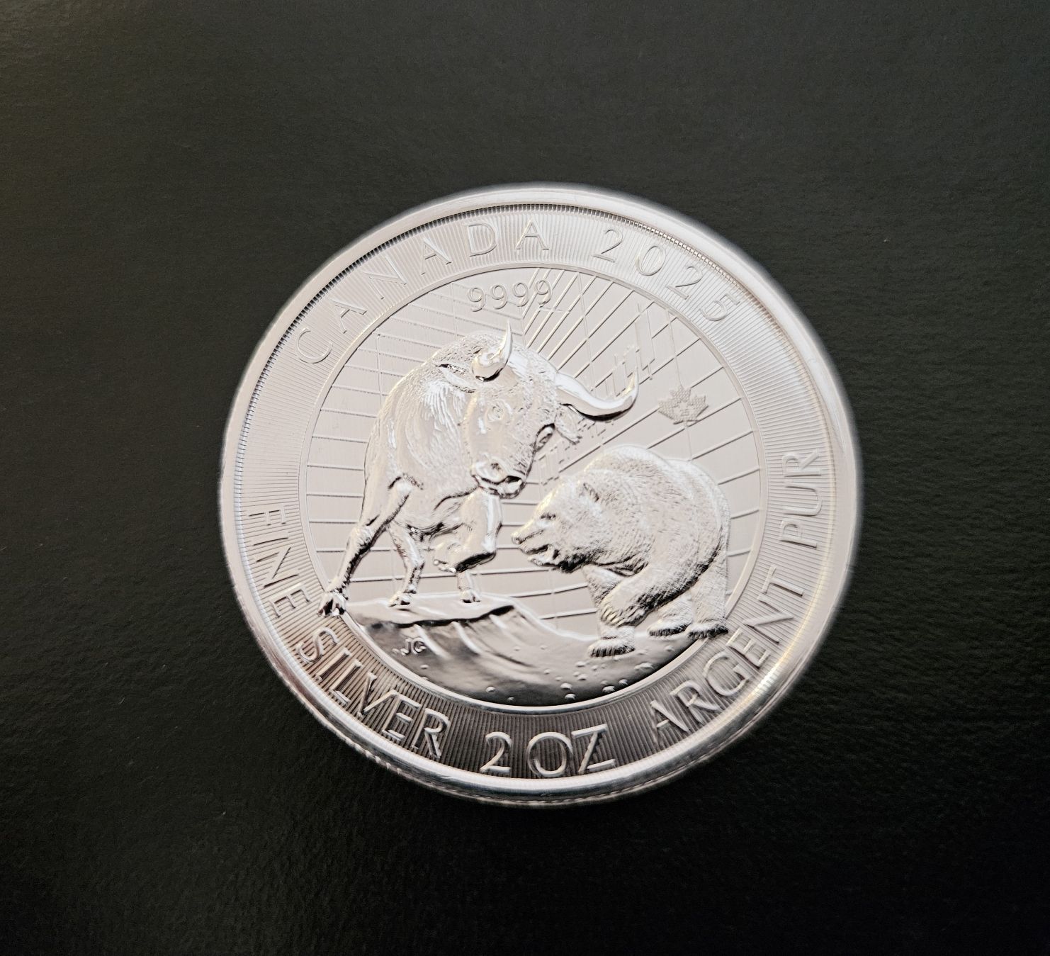 Tutti le monete: 2 oz Silbermünze Bull & Bear – Usato da Winterthur venduto da ManuM88