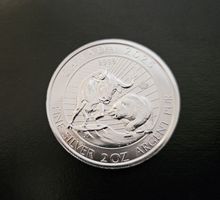 2 oz Silbermünze Bull & Bear