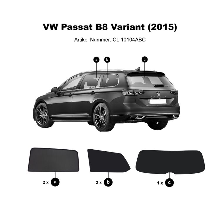 Sonniboy Sonnenschutz Für VW Sharan (7N) – Seitenscheiben & Heckscheibe, Schwarz, Made In Germany