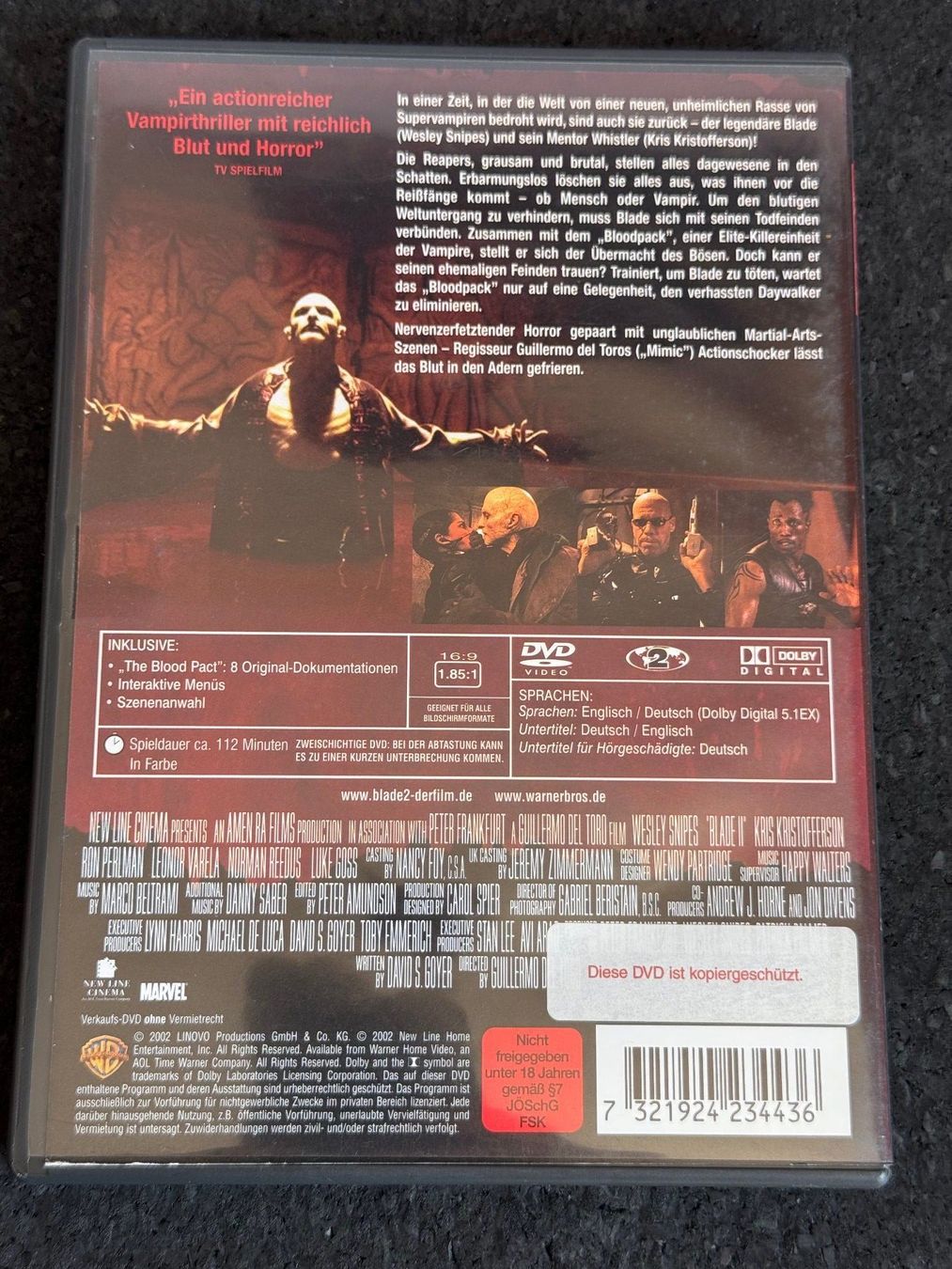 Alle DVDs: BLADE 2 DVD DE/EN Wesley Snipes – Gebraucht aus Fribourg von tschjoly 1