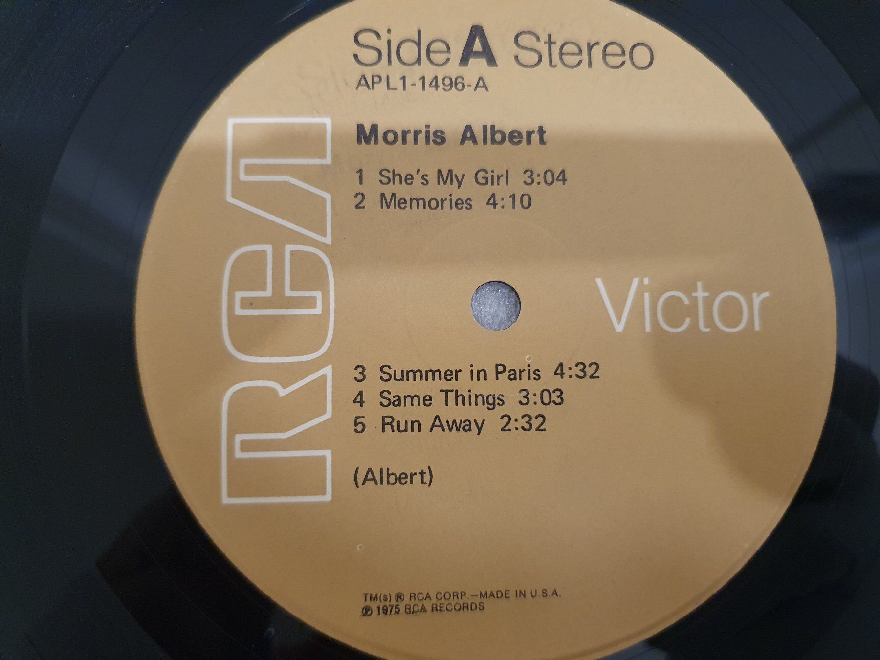 Dischi in vinile: Morris Albert – Morris Albert – Usato da Uster venduto da Vinyl-Leidenschaft 4