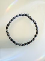 Armband aus Labradorit und Onyx