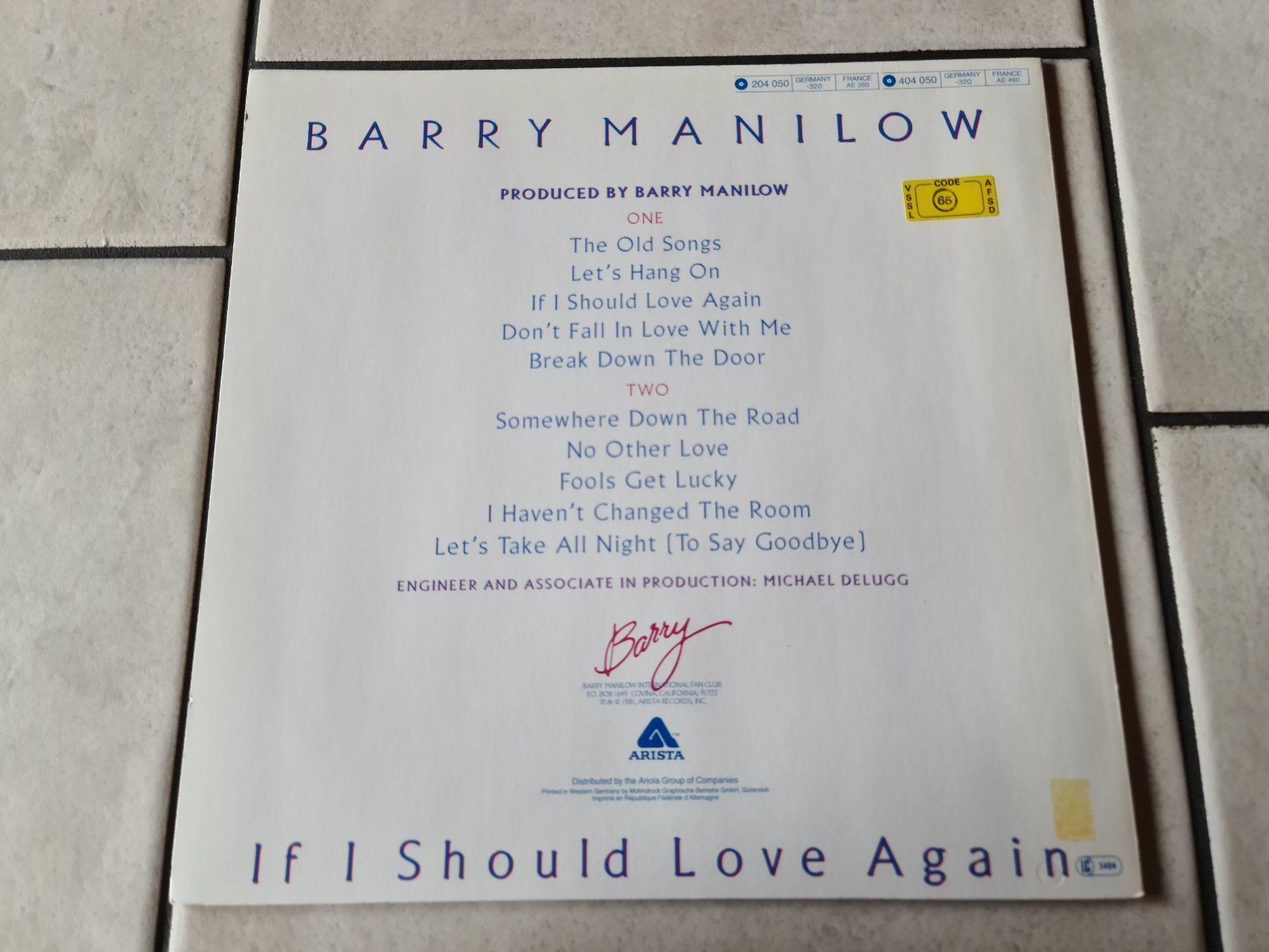 Dischi in vinile: Barry Manilow  -  If i Should Love Again – Usato da Schneisingen venduto da backstore24 2