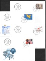 4 FDC 1015-1018 Serie Einzelmarken ET 13.3.2001