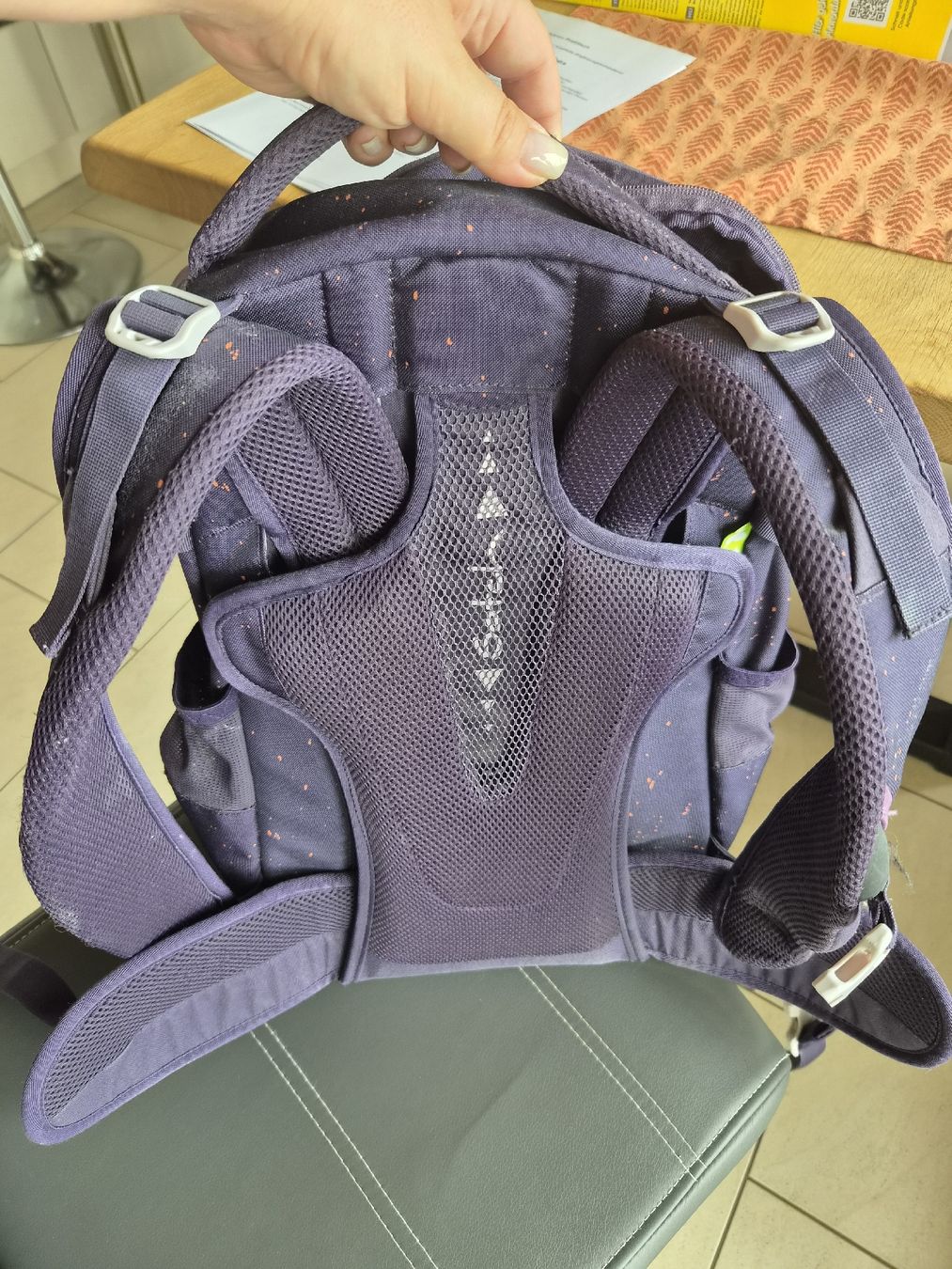 Borse & Zaini: Schulrucksack Satch lila gesprenkelt  – Usato da Sigriswil venduto da Aline_87 5