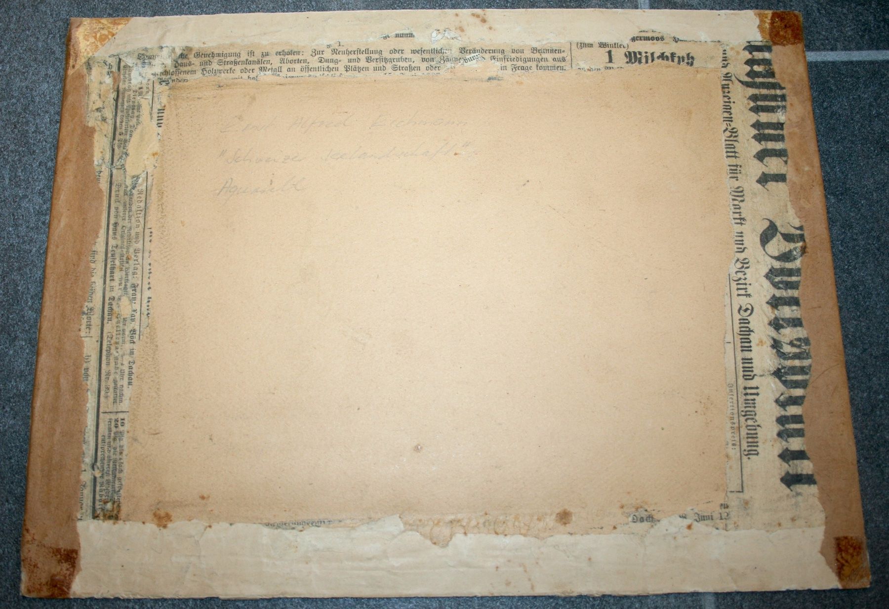 Dipinti: Schweizer Seelandschaft, Aquarell von E. Eichmann, signiert – Usato da Schaffhausen venduto da Kartenprofi 7