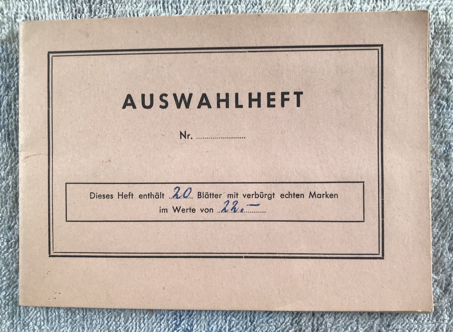 Tutti i francobolli: AUSWAHLHEFT – Usato da Ostermundigen venduto da Kari1937