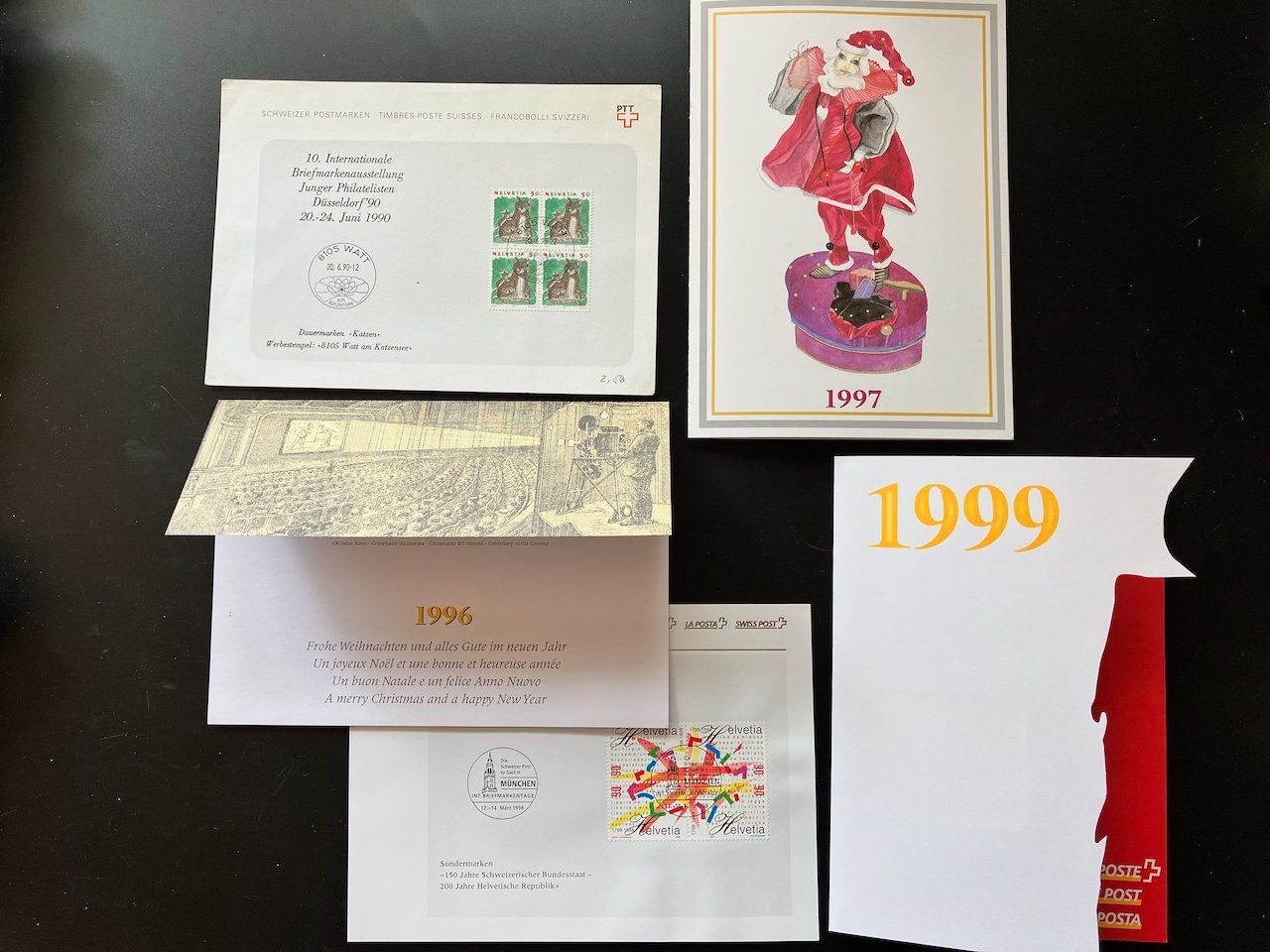 Alle Briefmarken: 5 PTT-Belege 1990-98 – Gebraucht aus Nesslau von andi_hon 4