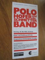 Polo Hofer  Konzert Plakat 29.05 Mai  60 x 30cm  1988