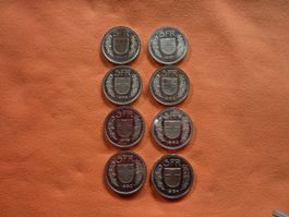 Excl. Fünfliber Sammlung 1977 bis 1984