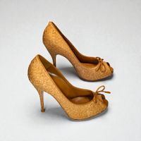 NEUE Gianvito Rossi Designer Peep Toe Pumps Leder Gr.- 37