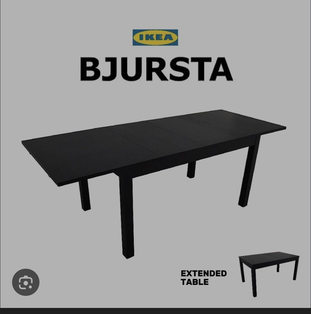 Ikea Set de table et chaises: Table IKEA extensible + 4 chaises en cuir – D'occasion à Prangins par Dronning 5