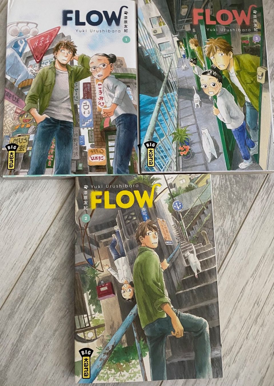 Fumetti: Manga - Flow - Numéro 1 à 3 - série terminée – Nuovo (secondo la descrizione) da Geneveys-Coffrane venduto da Momoali