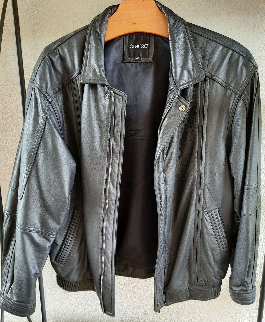 Jacken: Lederjacke "Quadro", GR 46 – Gebraucht aus Illnau von Flomi75