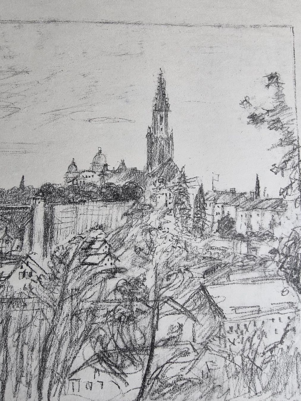 Grafica & Litografie: ERNST MORGENTHALER LITHOGRAPHIE SIGNIERT NUMMERIERT – Usato da Gersau venduto da grafik-kunst