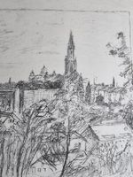 ERNST MORGENTHALER LITHOGRAPHIE SIGNIERT NUMMERIERT