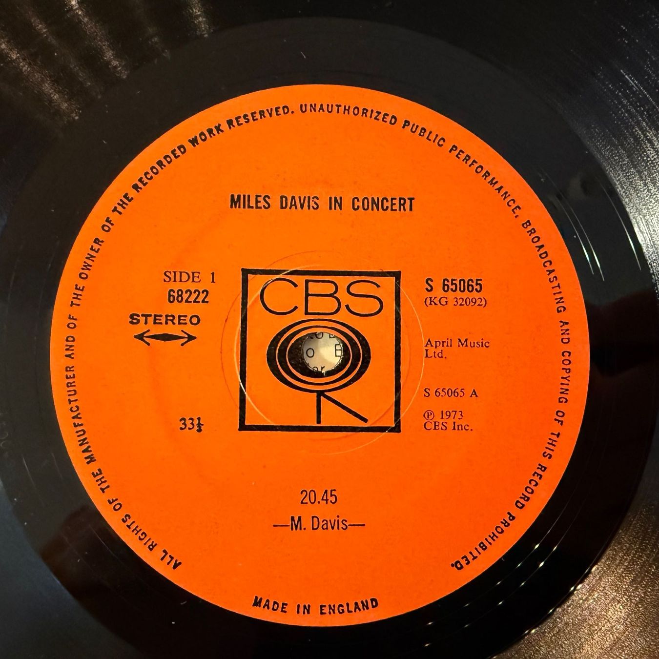 Schallplatten: MILES DAVIS - MILES DAVID IN CONCERT – Gebraucht aus Zürich von fehlton 5