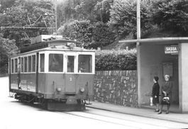Lugano TI Valle del Cassarate LT Fermata Sassa Bahn Tram