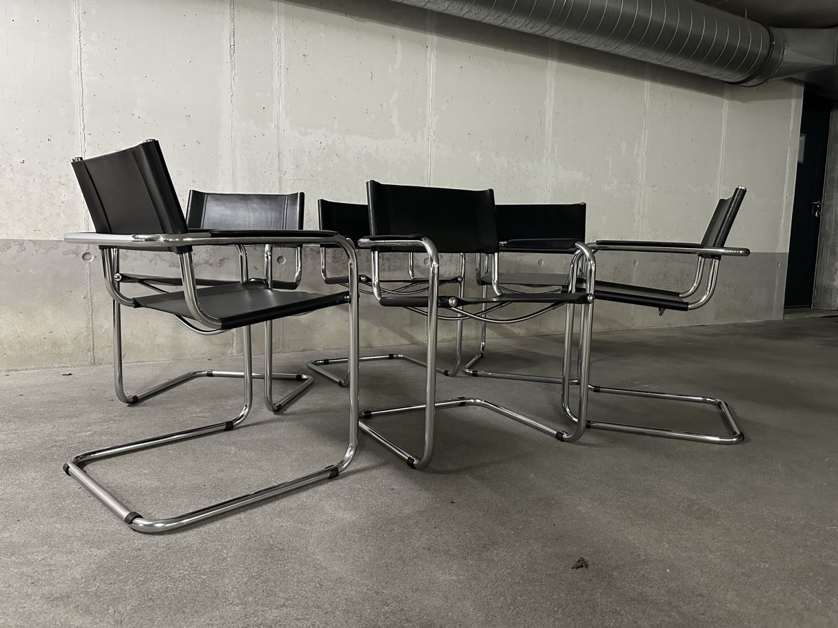 Stühle: 6xFreischwingerstühle Leder  – Gebraucht aus Niederurnen von KEVIN078 1