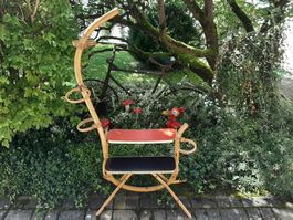 50er 60er Jahre Bambus Blumenständer Vintage Mid Century