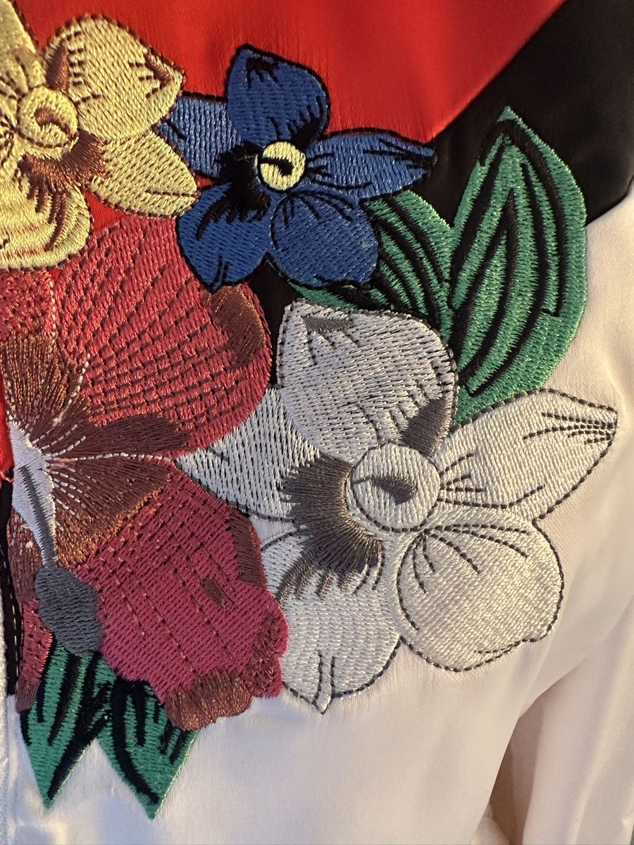 Maje Giacche: Bomber Maje à perroquet et fleurs brodées, taille 40 – Usato da Châtelaine venduto da Alexandra.jankowski 6