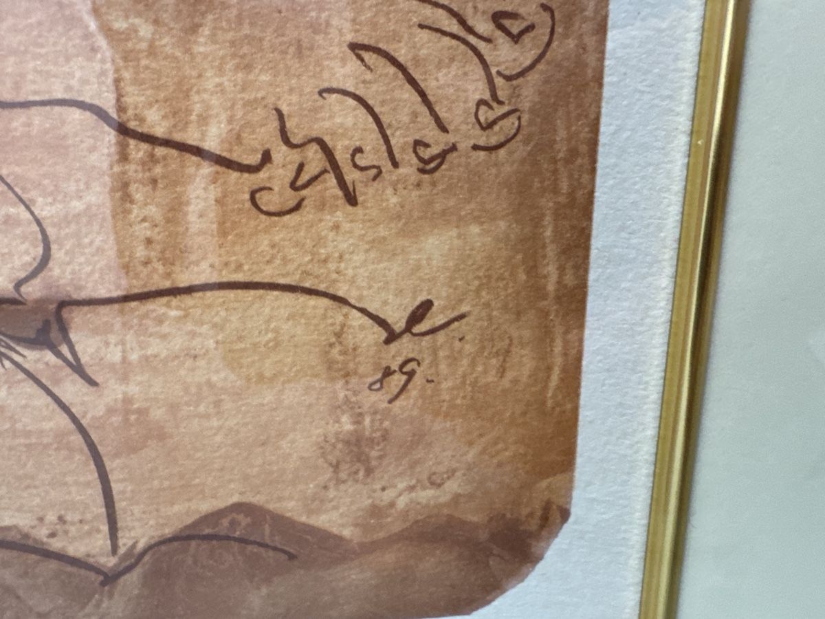 Grafica & Litografie: Hans Erni - La maternité rose Lithographie originale – Usato da Morges venduto da SevArt 4