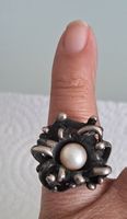 Bague en argent artisanal