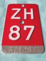 Velonummer ZH 87