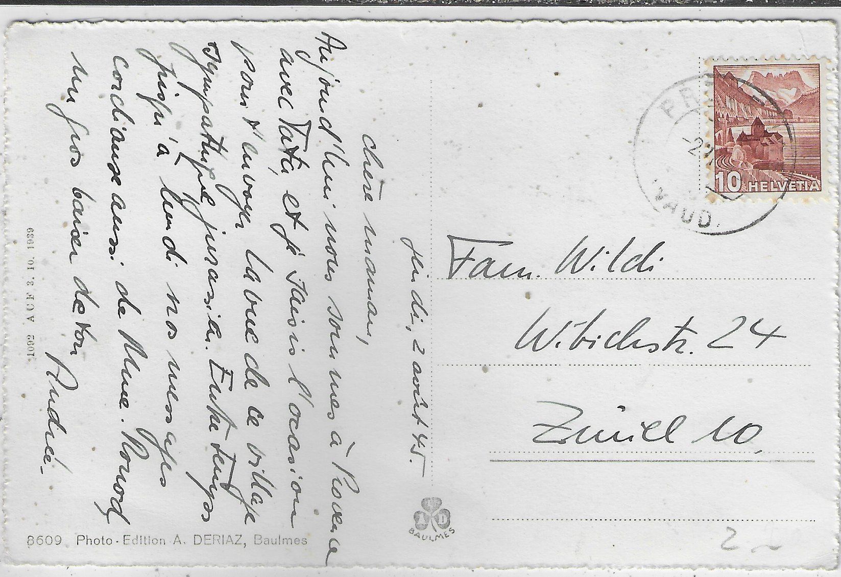 Cartoline postali: Provence - Vue generale – Usato da Ettingen venduto da Kartenplanet 1