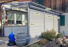 Terrassenüberdachung aus Edelstahl zu verkaufen