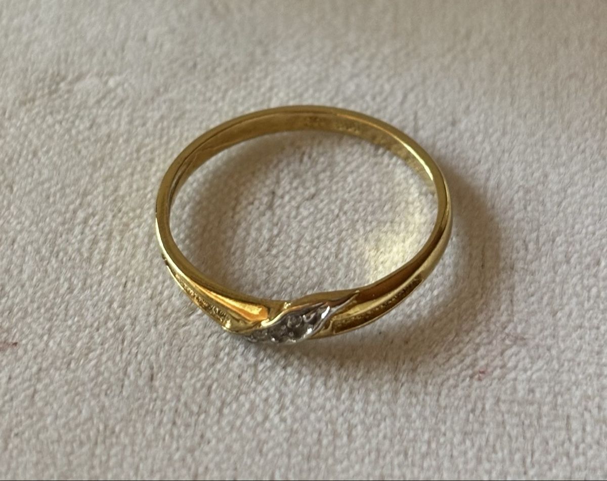 Anelli: Ring Vergoldet 800 Silber, Edler Ring Grösse 55 – Nuovo e nell'imballaggio originale da Köniz venduto da Vamp-Wer 1