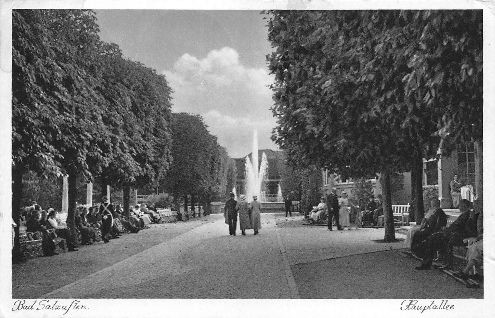 Cartoline postali: Bad Salzuflen, Hauptallee – Usato da Ottikon b.Kemptth. venduto da Neptun1974
