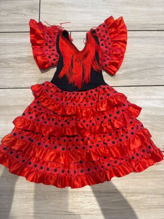 Flamenco Kleid Mädchen Gr 86-92 neuwertig