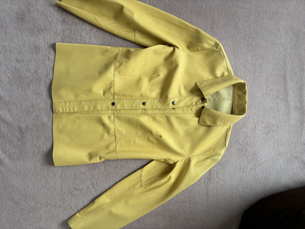 Giacche: Gelbe Lederjacke Gr. 38 Frühling – Usato da Jonen venduto da nomzeif 1