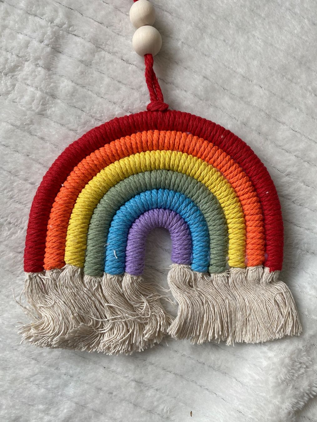 Tutte le decorazioni: Handgemachtes Makramee-Regenbogen-Mobile, 7 Farben, Frühl... – Nuovo (secondo la descrizione) da Trachslau venduto da M_Schmid81