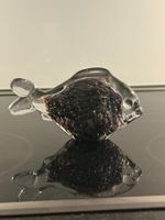 Fisch Glas farblos Schupppen Marcolin Schweden 70er