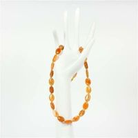 Calcit Orangencalcit Collier Kette Edelsteine