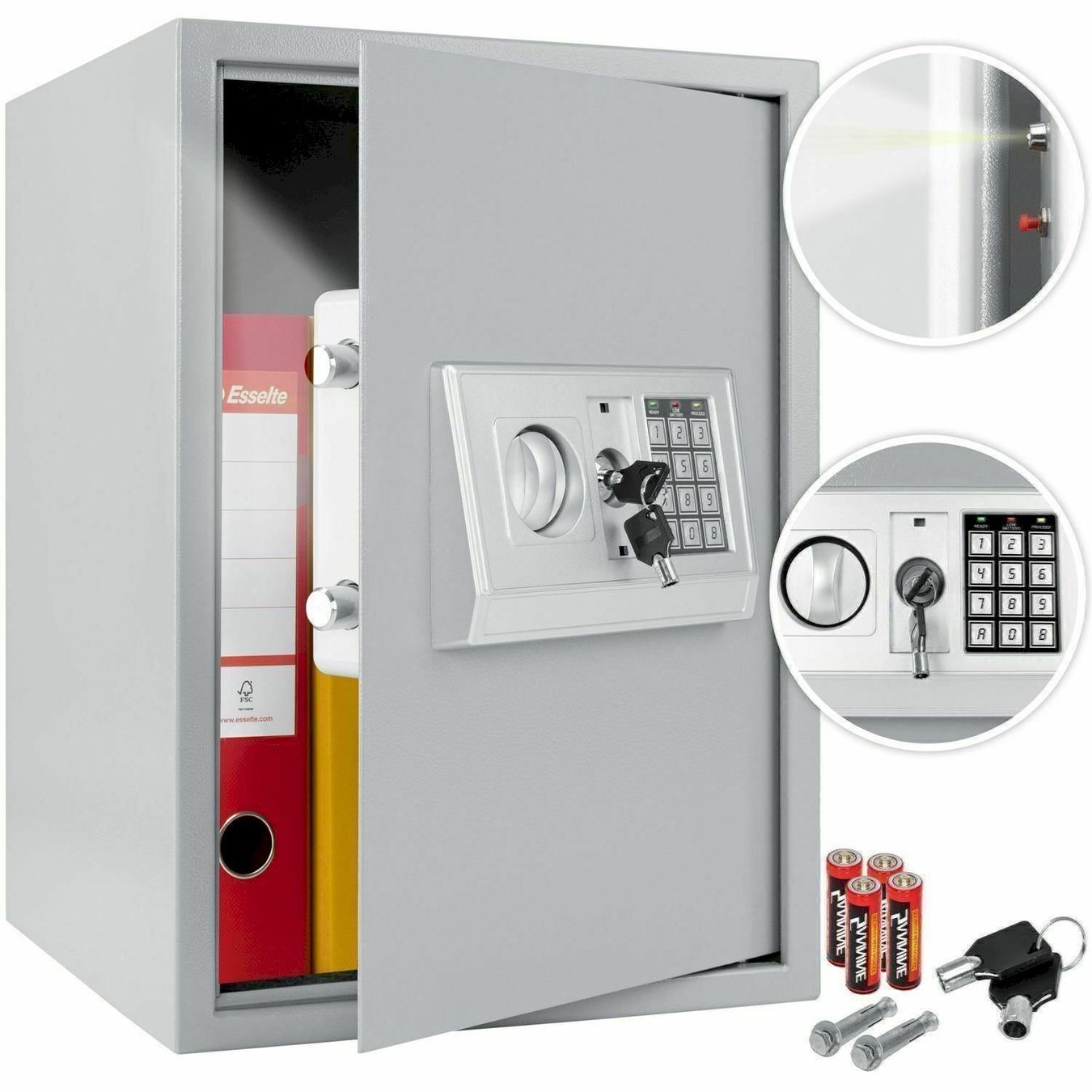 Tresor: KESSER Tresor Safe Silber XXL – Neu und originalverpackt aus Bottighofen von zaap