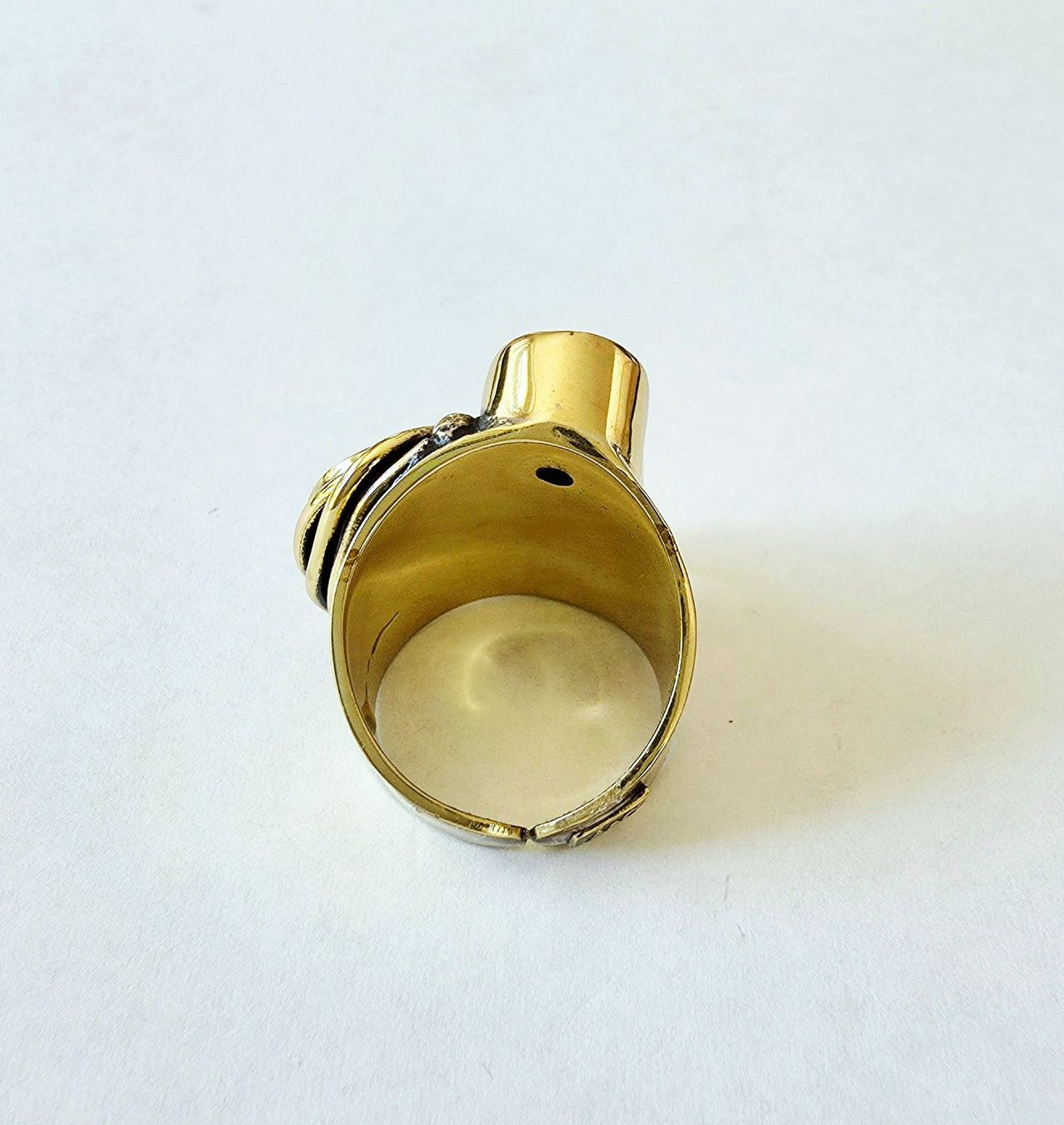 Anelli: Designer-Ring Bronze mit Perlmutt, Perle & Zirkonia - Neu – Nuovo e nell'imballaggio originale da Uetikon am See venduto da Springdream 4