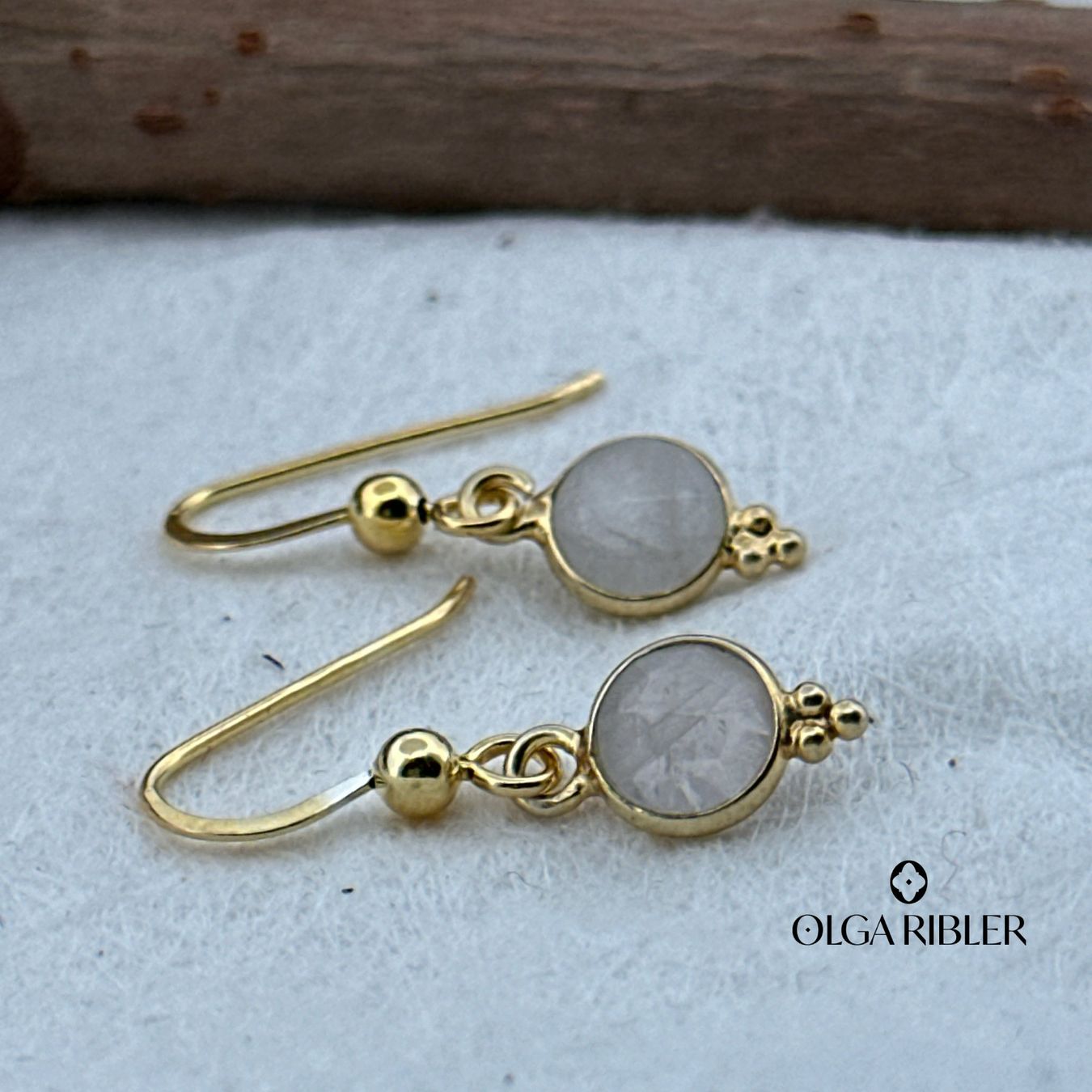 Olga Ribler Orecchini pendenti & Orecchini a lobo: Sterling Silber 925 Ohrringe mit Mondstein – Nuovo (secondo la descrizione) da Luzern venduto da Schmuckoutlet 1